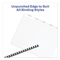 Office Jansan | Avery 11431 Index Maker 11 in. x 8.5 in. Print and Apply Clear Label Unpunched Dividers - White (5/Pack) image number 5