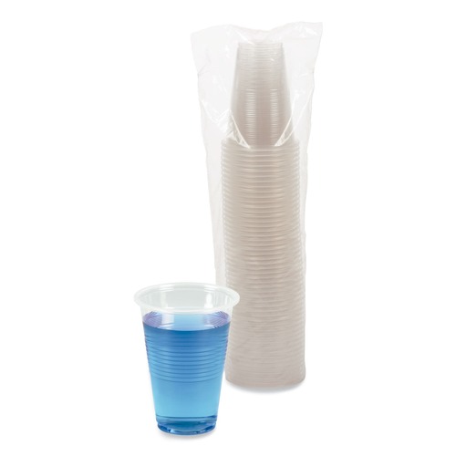 Food Service | Boardwalk BWKTRANSCUP16CT 16 oz. Polypropylene Plastic Cold Cups - Translucent (1000/Carton) image number 0
