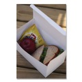 Food Trays, Containers, and Lids | SCT 2757 9 in. x 5 in. x 4 in. Paper Carryout Boxes - White (250/Carton) image number 1