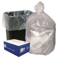 Trash Bags | Ultra Plus 1506977 24 in. x 33 in. 8 mic 16 Gallon Can Liners - Natural (200/Carton) image number 0