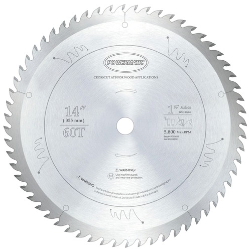 Circular Saw Blades | Powermatic PM9-1792656 14-in. Crosscut Circular Saw Blade image number 0