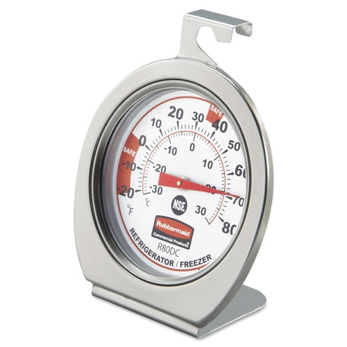 Office Jansan | Rubbermaid Commercial FGR80DC -20F to 80F Refrigerator/Freezer Monitoring Thermometer image number 0