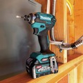 Combo Kits | Makita GT201M1D1 40V MAX XGT Brushless Lithium-Ion 1/2 in. Cordless Hammer Drill Driver and 4-Speed Impact Driver Combo Kit with 2 Batteries (2.5 Ah/4 Ah) image number 8