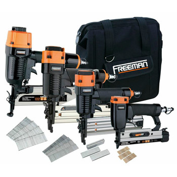  | Freeman Finishing Stapler and Nailer 4-Tool Combo Kit