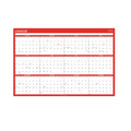 Calendars & Planners | Universal 71004 24 in. x 36 in. 12-Month (Jan-Dec 2026) Erasable Wall Calendar - White/Red Sheets image number 2