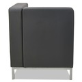  | Alera ALEQB8016 QUB Series 26.38 in. x 26.38 in. x 30.5 in. Corner Sectional - Black image number 2