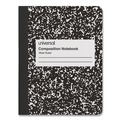 Mothers Day Sale! Save an Extra 10% off your order | Universal UNV20936 9.75 in. x 7.5 in. 100-Sheet Composition Book - Wide/Legal Rule, Black Marble Cover (6/Pack) image number 1