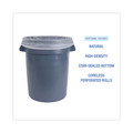Trash & Waste Bins | Boardwalk Z6037XNKR01 30 in. x 37 in. 30 Gallon 16 mic High Density Industrial Coreless Roll Can Liners - Natural (500/Carton) image number 3