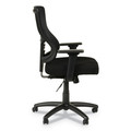 Office Chairs | Alera ALEELT4214S Elusion II Series 275 lbs. Capacity Mesh Mid-Back Synchro Seat Slide Chair - Black image number 3
