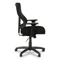  | Alera ALEELT4214S Elusion II Series 275 lbs. Capacity Mesh Mid-Back Synchro Seat Slide Chair - Black image number 3