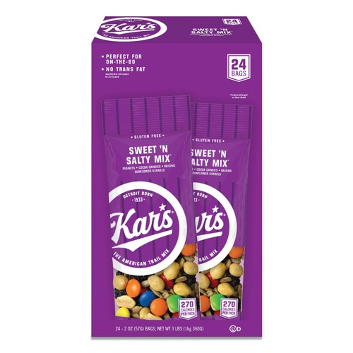 Office Jansan | Advantus KAR08387 2 oz. Packets Nuts Caddy - Sweet 'N Salty Mix (24/Box) image number 0