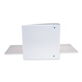 Office Jansan | Universal UNV20994 4 in. Capacity 11 in. x 8.5 in. 3-Slant-Ring View Binder - White image number 4