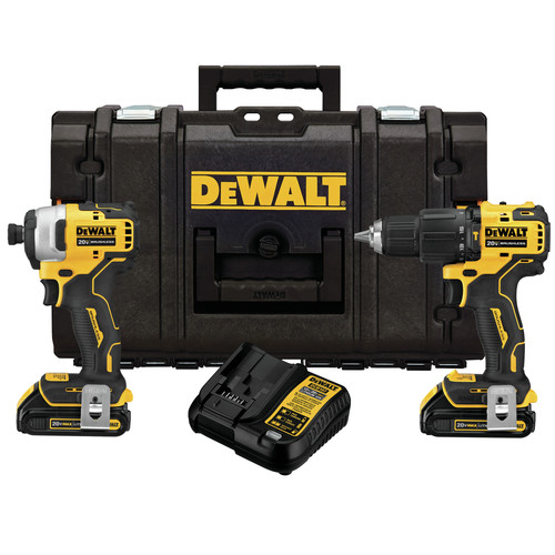 Combo Kits | Dewalt DCKTS279C2 ATOMIC 20V MAX Brushless 1/2 in. Hammer Drill Driver / 1/4 in. Impact Driver Combo Kit with TOUGHSYSTEM image number 0