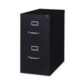 Office Filing Cabinets & Shelves | Alera 26127 15 in. x 26.5 in. x 28.37 in. Letter-Size Two-Drawer Economy Vertical File - Black image number 1