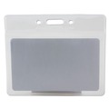 Paper Clips, Binder Clips, & Fasteners | SICURIX BAU67810 SICURIX 2.13 in. x 3.38 in. Horizontal Badge Holder - Clear (12/Pack) image number 4