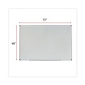  | Universal UNV43725 72 in. x 48 in. Modern Melamine Dry Erase Board - White Surface, Aluminum Frame image number 6