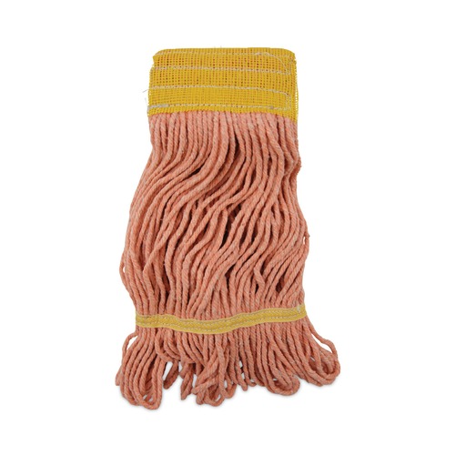 Just Launched | Boardwalk BWK501OR 5 in. Headband Cotton/Synthetic Fiber Super Loop Wet Mop Head - Small, Orange (12/Carton) image number 0
