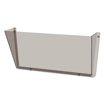 Deflecto Unbreakable DocuPocket 14.5 in. x 3 in. x 6.5 in. Letter Size Wall File - Smoke