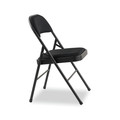  | Alera ALEFC97B Two-Brace Fabric Back Steel Folding Chair - Graphite (4-Piece/Carton) image number 4