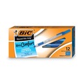 Customer Appreciation Sale - Save up to $60 off | BIC GSMG11 BLU Round Stic Grip Xtra Comfort Ballpoint Pen, Blue Ink, 1.2mm, Medium (1-Dozen) image number 0