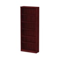  | Alera ALEVA638232MY 31.75 in. x 14 in. x 80.25 in. Valencia Series 6-Shelf Bookcase - Mahogany image number 1