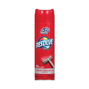 CARPET CLEANERS | RESOLVE 19200-00706 22 oz. Foam Carpet Cleaner Aerosol Spray - Unscented
