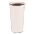 Cups and Lids | Boardwalk BWKWHT20HCUP 20 oz Paper Hot Cups - White (50/Sleeve, 12 Sleeves/Carton) image number 1