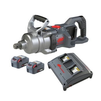Ingersoll Rand 2x20V 2600 ft-lbs. Nut-Busting Torque 1 in. Square Socket Retainer Ring and Thru-Hole Cordless Impact Wrench Kit With 2 Batteries (5 Ah)