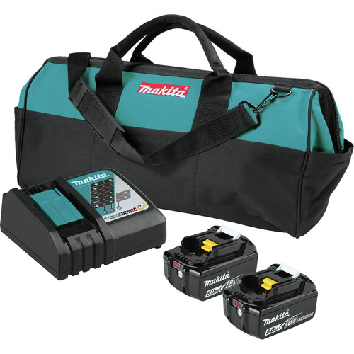 Makita Bl1850bdc2x 18v Lxt Lithium Ion Battery And Rapid Optimum Charger Starter Pack 5 Ah Cpo Outlets