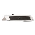 Knives | GreatNeck 12243 1.25 in. Blade 3.5 in. Plastic Handle Retractable Utility Knife - Black/Gray image number 1