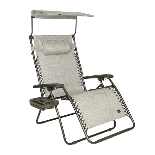 Outdoor Living | Bliss Hammock GFC-452XWS 360 lbs. Capacity 33 in. Zero Gravity Chair with Adjustable Sun-Shade - 2XL, Sand image number 0