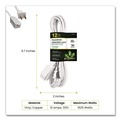 Office Electronics & Batteries | GoGreen Power GG-24712-3 12 ft. 13 Amps Household Extension Cord - White (3/Pack) image number 1