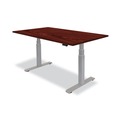 Office Desks & Workstations | Fellowes Mfg Co. 9650501 Levado 60 in. x 30 in. Laminated Table Top - Mahogany image number 1