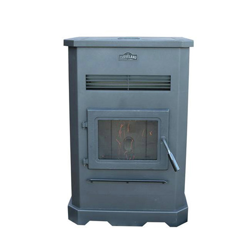 Space Heaters | Cleveland Iron Works F500205 49,000 BTU Large Pellet Stove image number 0