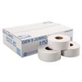 Office Jansan | General Supply 8112 9 in. 2 Ply Jumbo Roll Bath Tissue - White (12/Carton) image number 1