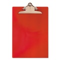 Office Jansan | Saunders 21601 1 in. Clip Cap 8-1/2 in. x 12 in. Sheets Recycled Plastic Clipboard With Ruler Edge - Red image number 1
