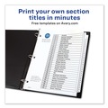 Office Jansan | Avery 11128 Ready Index 11 in. x 8.5 in. 31-Tab Customizable TOC 1 to 31 Tab Dividers - Black/White (1-Set) image number 4
