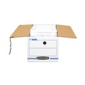  | Bankers Box 00018 Liberty 9 in. x 24.25 in. x 7.5 in. Check and Form Boxes - White/Blue (12/Carton) image number 3
