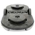 Dollies | Rubbermaid Commercial FG264600BLA 300 lbs. Capacity Two-Container Tandem Trash Can Dolly - Black image number 2