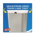 Trash Bags | Glad 78526 24 in. x 27.38 in. 13 gal. 0.72 mil Tall Kitchen Drawstring Trash Bags - Gray (100/Box) image number 7