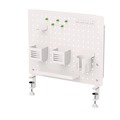 Office Jansan | Kantek PBS120W 20.58 in. x 1 in. x 17 in. 3-Compartment Steel Pegboard Organizer - White image number 1