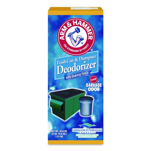 Odor Control | Arm & Hammer 33200-84116 42.6 oz. Powder Sprinkle Top Trash Can and Dumpster Powder Deodorizer - Original image number 0