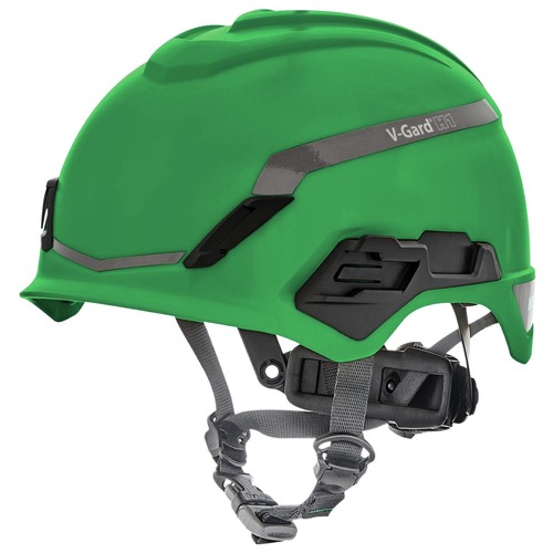 Clearance Center | MSA 10194794 V-Gard H1 Fas-Trac III Pivot Novent ANSI EN397 Safety Helmet -  Green image number 0