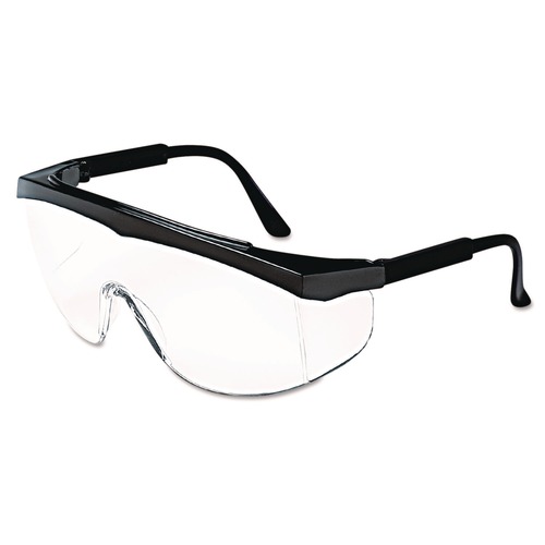 Bulk Savings Pricing 2 | MCR Safety SS110 Stratos Safety Glasses - Black Frame Clear Lens (12/Box) image number 0
