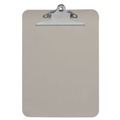 Office Jansan | Universal UNV40306 1.25 in. Clip Capacity 8.5 in. x 11 in. Plastic Clipboard with High Capacity Clip - Translucent Black image number 1