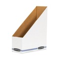Office Jansan | Bankers Box 10723 4 in. x 9.25 in. x 11.75 in. Stor/File Corrugated Magazine File - White (12/Carton) image number 0