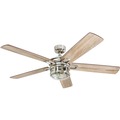 Ceiling Fans | Honeywell 50610-45 52 in. Bontera Indoor LED Ceiling Fan with Light - Brushed Nickel image number 1