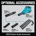  | Makita XBU02Z LXT 18V X2 Cordless Lithium-Ion Brushless Cordless Blower (Tool Only) image number 2