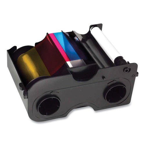 Ink & Toner | Fargo 45010 Multi Color Thermal Resin Printer Ribbon - Black/Cyan/Magenta/Yellow image number 0