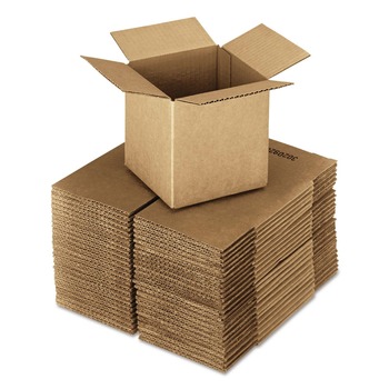 Universal 18 in. x 18 in. x 18 in. Regular Slotted Container Cubed Fixed-Depth Shipping Boxes - Brown Kraft (20/Bundle)